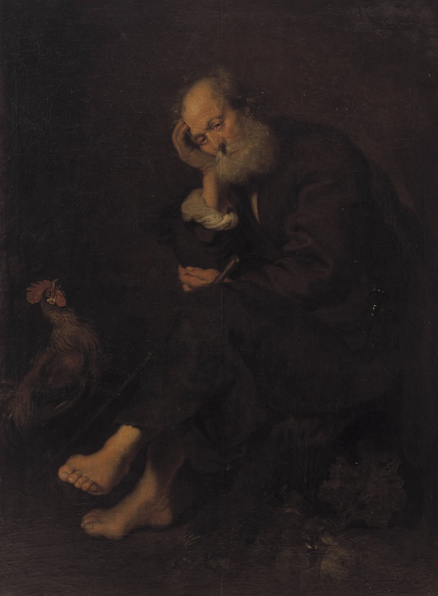 St Peter Repentant, detail