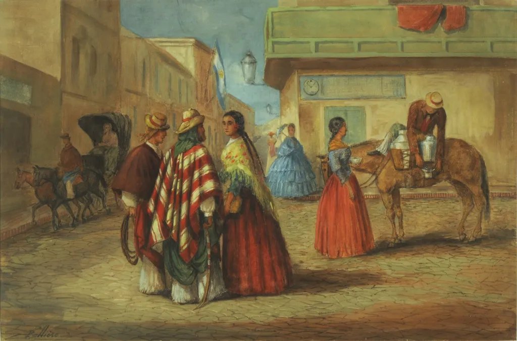 Buenos Aires corner, by Juan León Pallière, unspecified, 1850