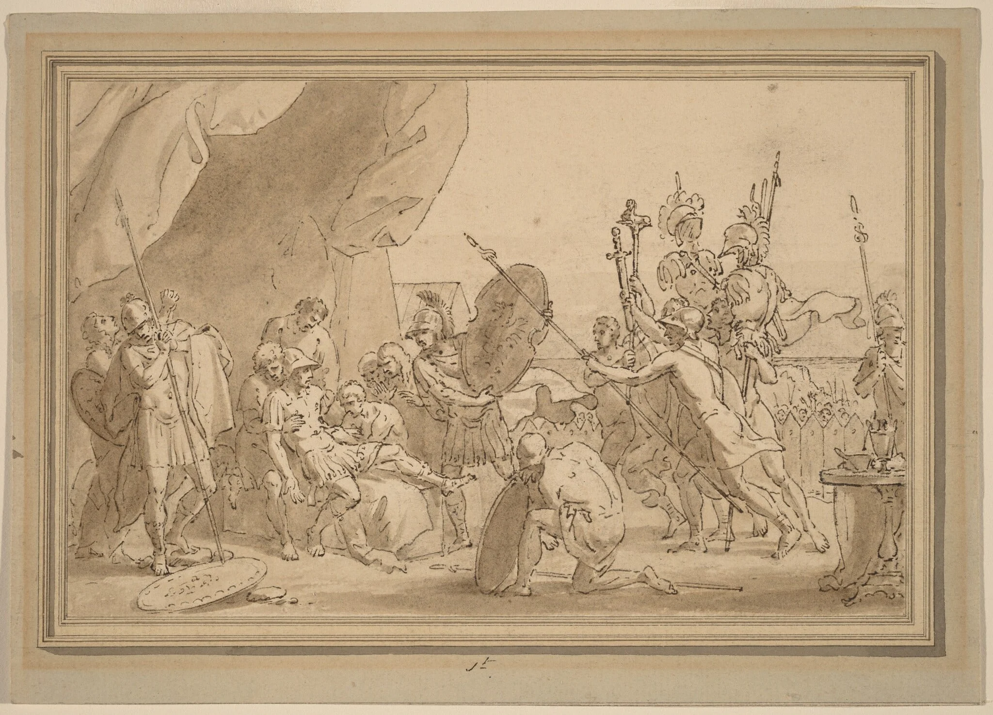 Death of a General, detail