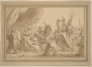 Death of a General, by Benjamin West, ink, 1779