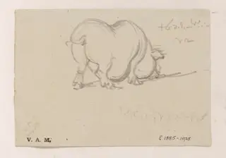 A study of a pig, by George Chinnery, 19