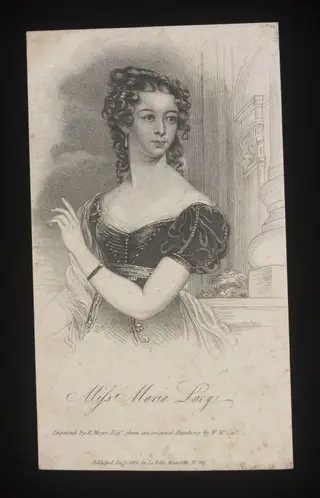 Miss Maria Lacy, by Henry Hoppner Meyer, 1