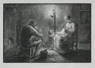 Four Hours of the Day: Night, by Adrien Lavieille, 1860