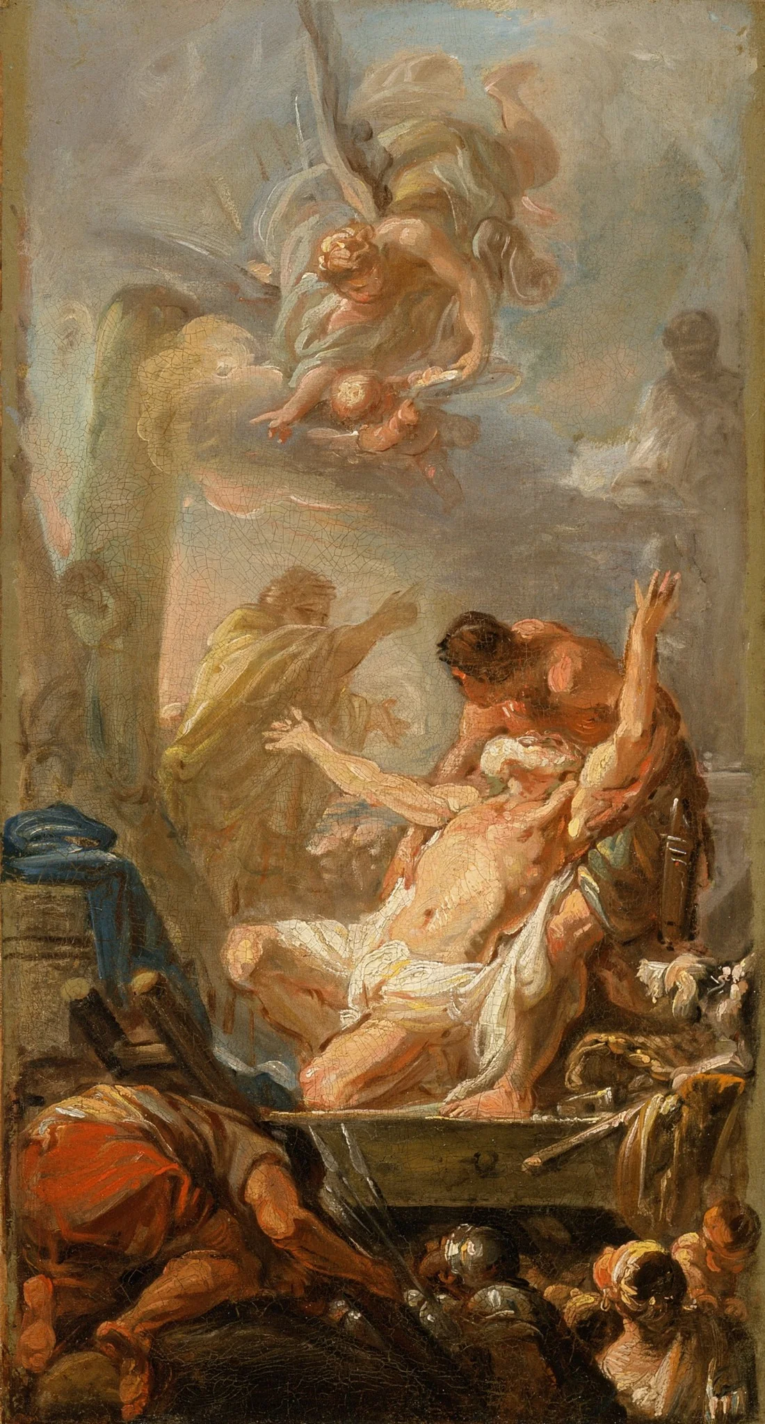 Scene from the Martyrdom of St. Andrew, detail