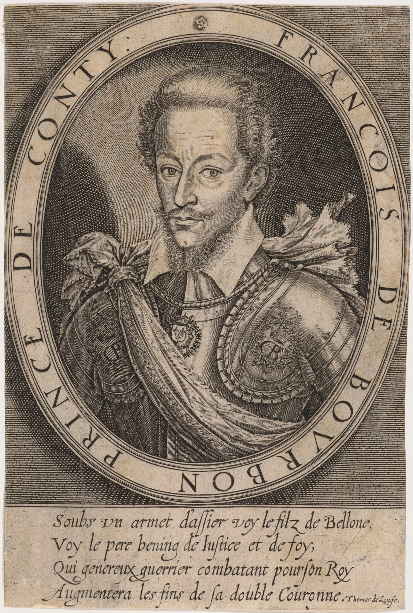 Francois de Bourbon, First Prince of Conti, son of Louis I, detail