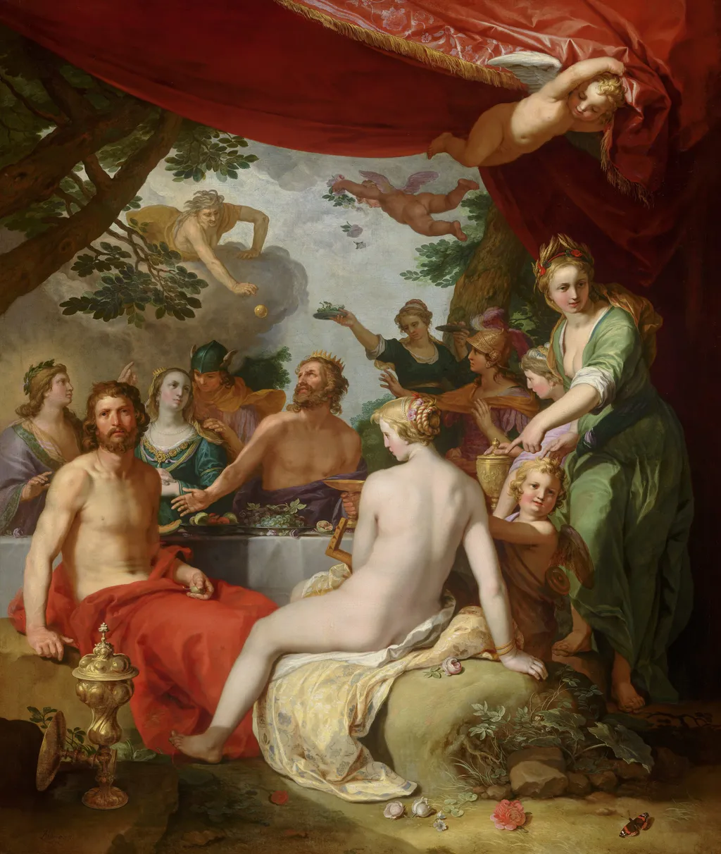 The feast of the gods at the wedding of Peleus and Thetis, by Abraham Bloemaert, oil, 1638