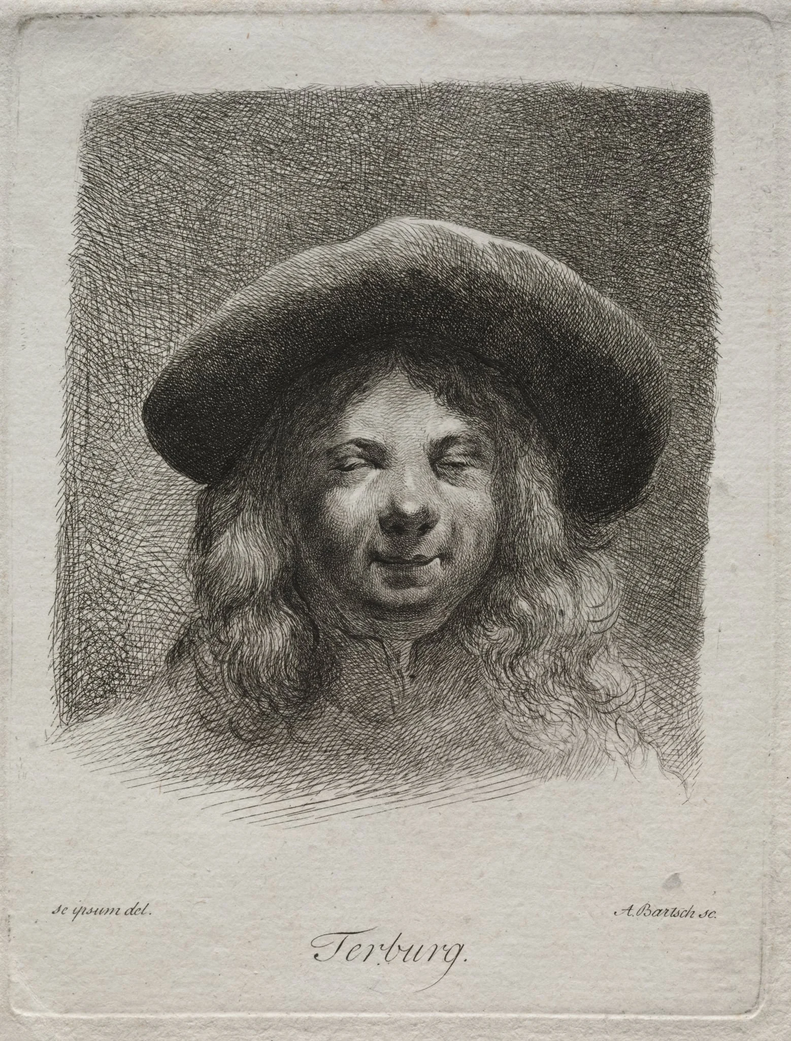 Portrait of Gerard Terborch, detail