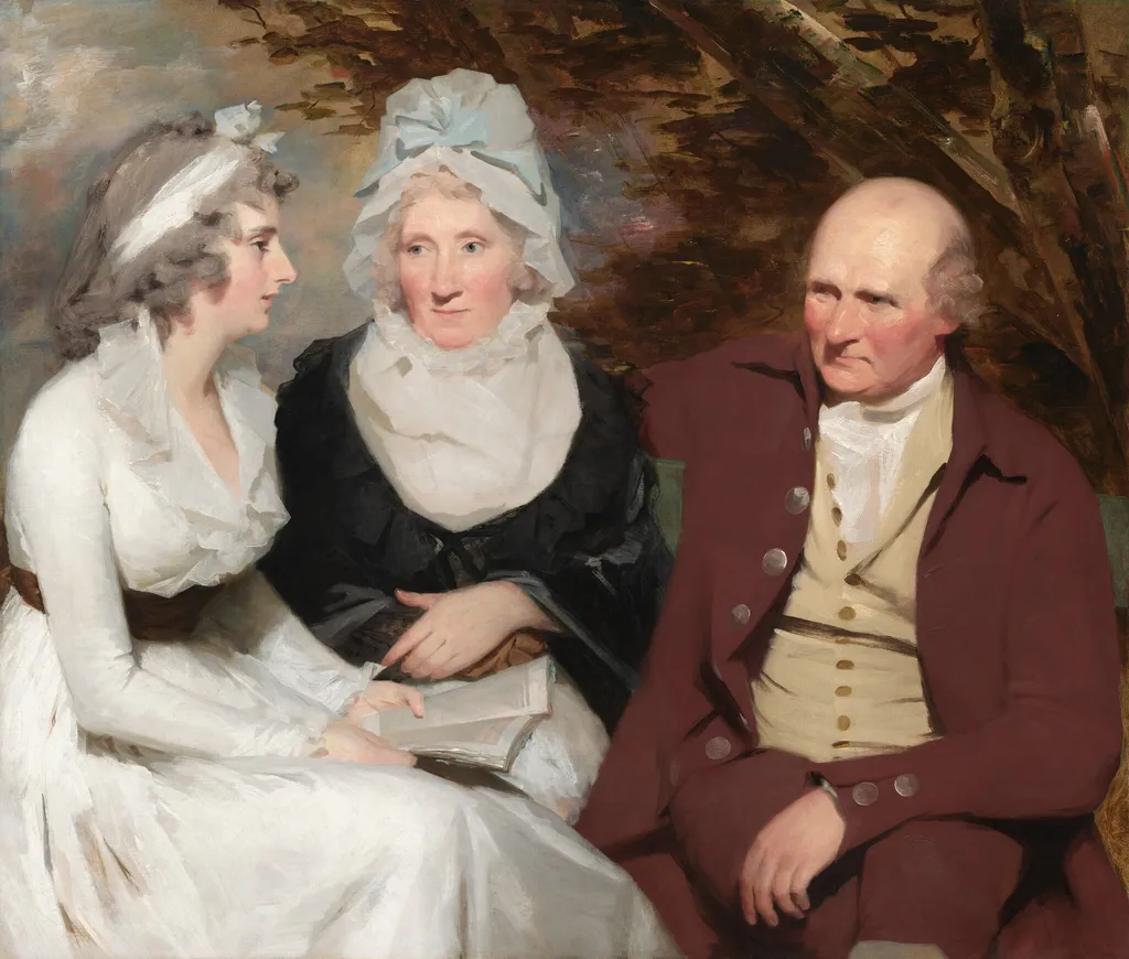 John Johnstone, Betty Johnstone, and Miss Wedderburn, by Henry Raeburn, oil, 1792