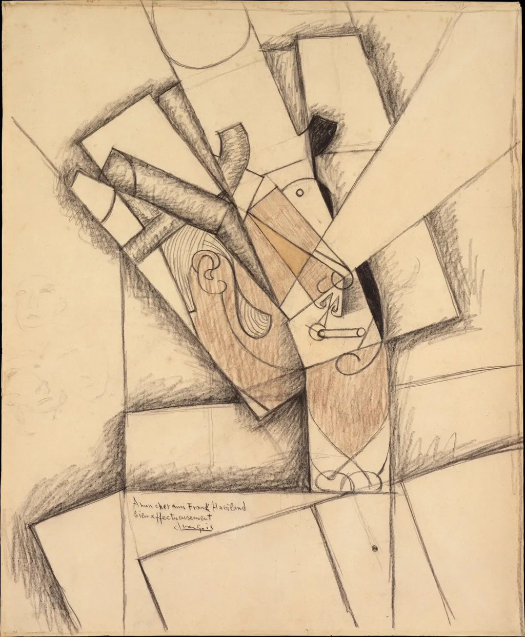 The Smoker, by Juan Gris, unspecified, 1913