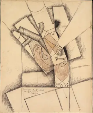 The Smoker, by Juan Gris, unspecified, 1913