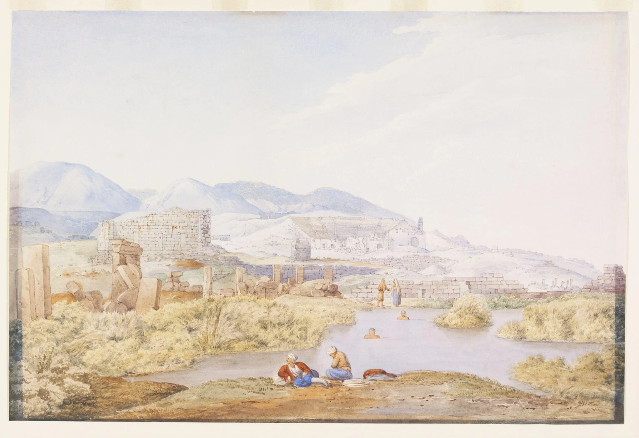 Hierapolis - Natural Hot Spring. Phrygia, detail