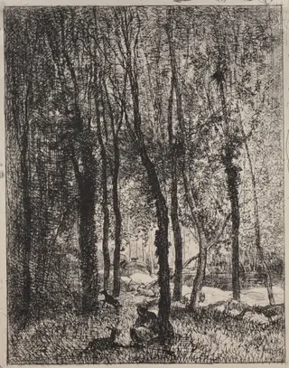 The Goatherd Girl, by Charles François Daubigny, 1862