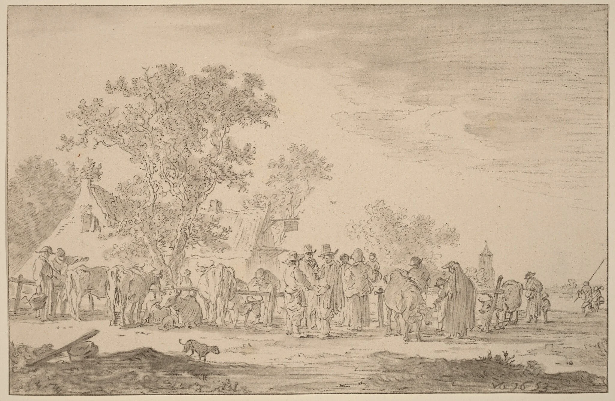 Cattle Market, detail