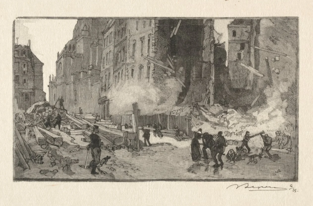 Place Gerson and Rue Restot, detail