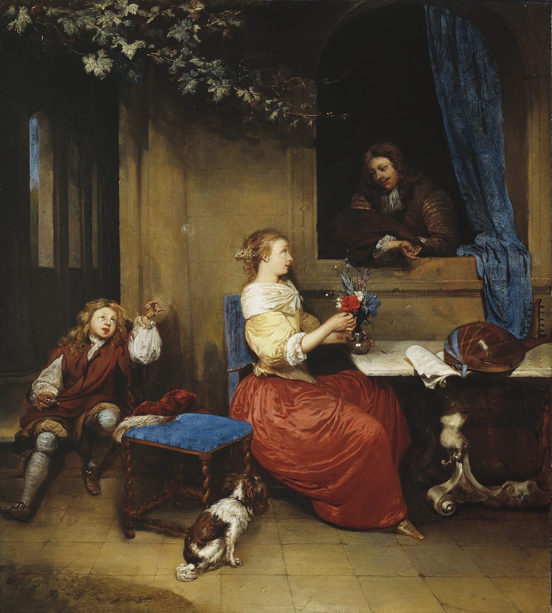 Courtship, detail