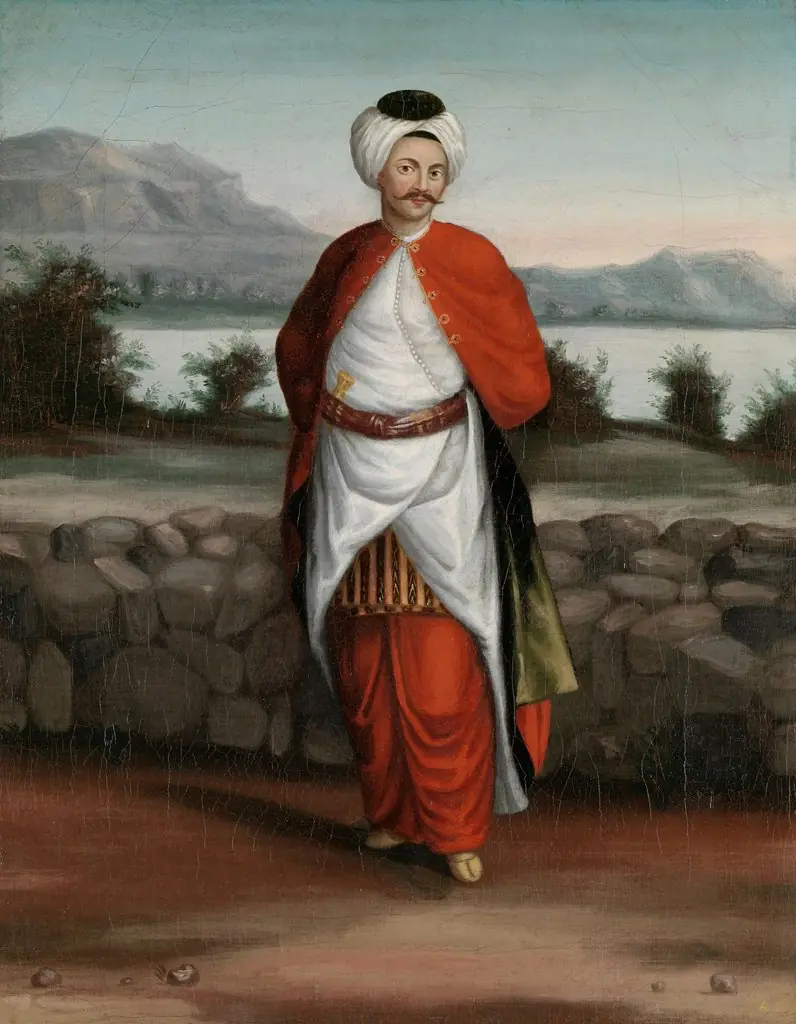 Choadar, Servant of the Ambassador, by Jean Baptiste Vanmour, oil, 1718