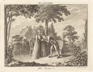 Bethrothal, by Daniel Nikolaus Chodowiecki, ink, 1793