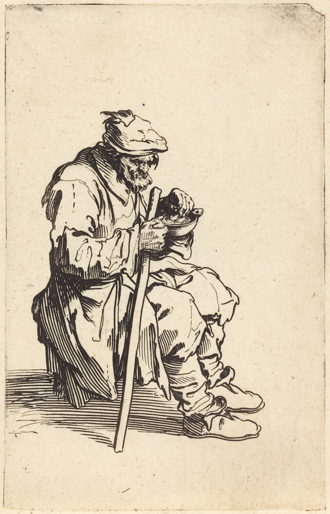 Beggar Eating, detail