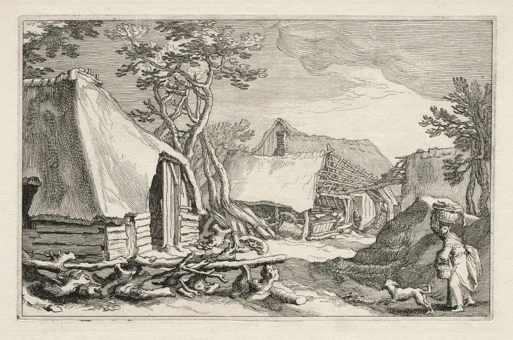 Landscape with Farmhouses, by Boëtius Adams Bolswert, 1614