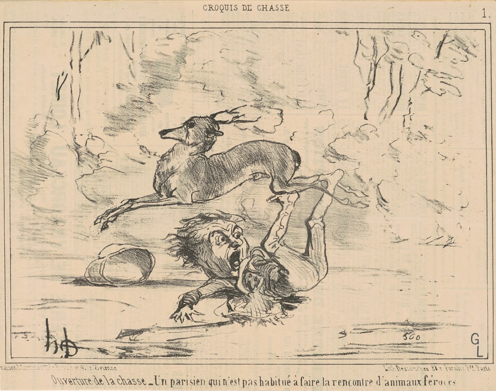 Ouverture de la chasse, detail