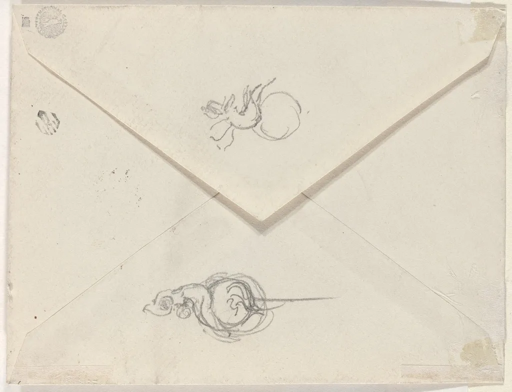 Studies for Jewelry Designs [verso], by Beatrix Godwin Whistler, graphite, 1801