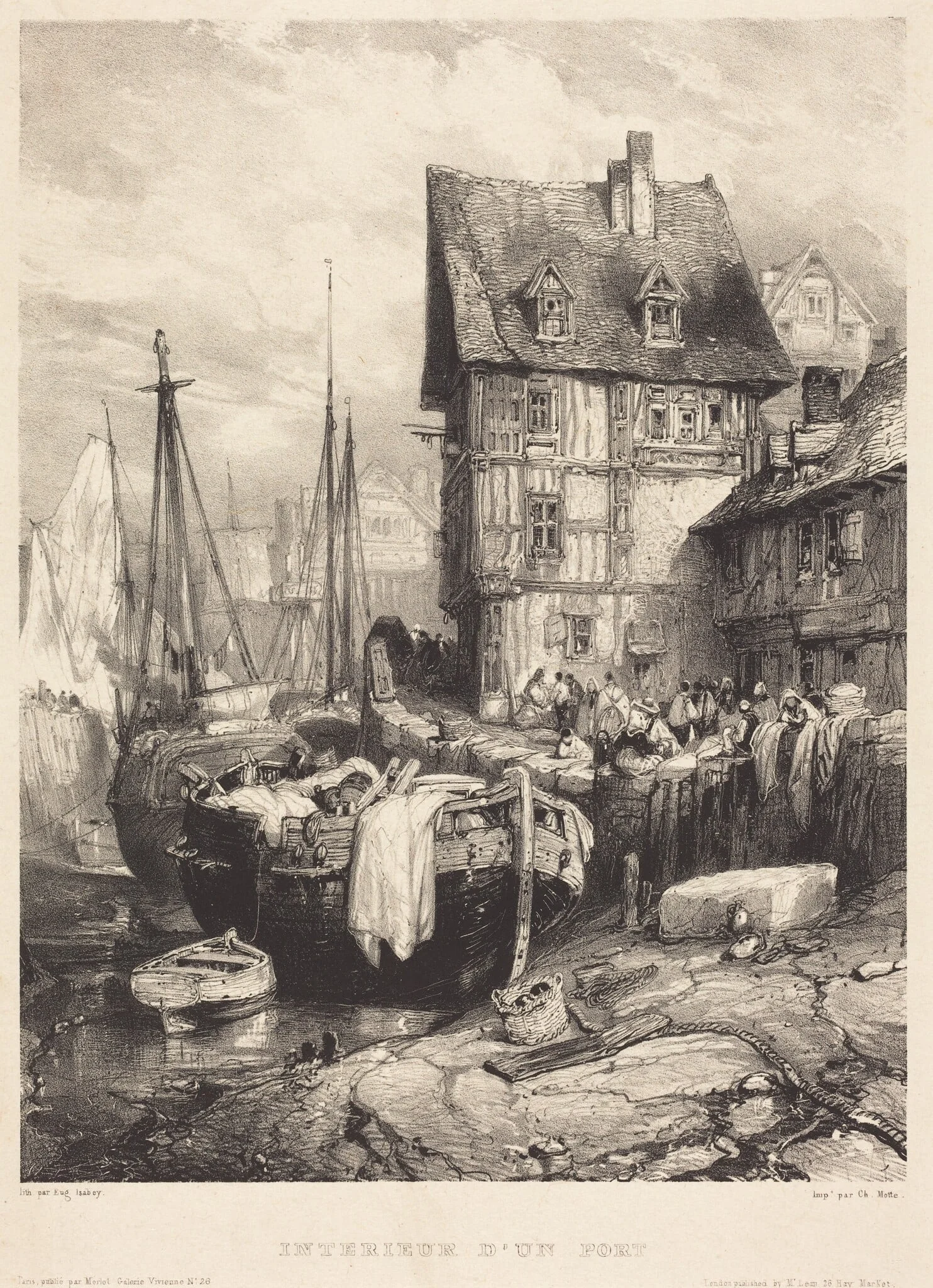 Intérieur d'un Port, detail