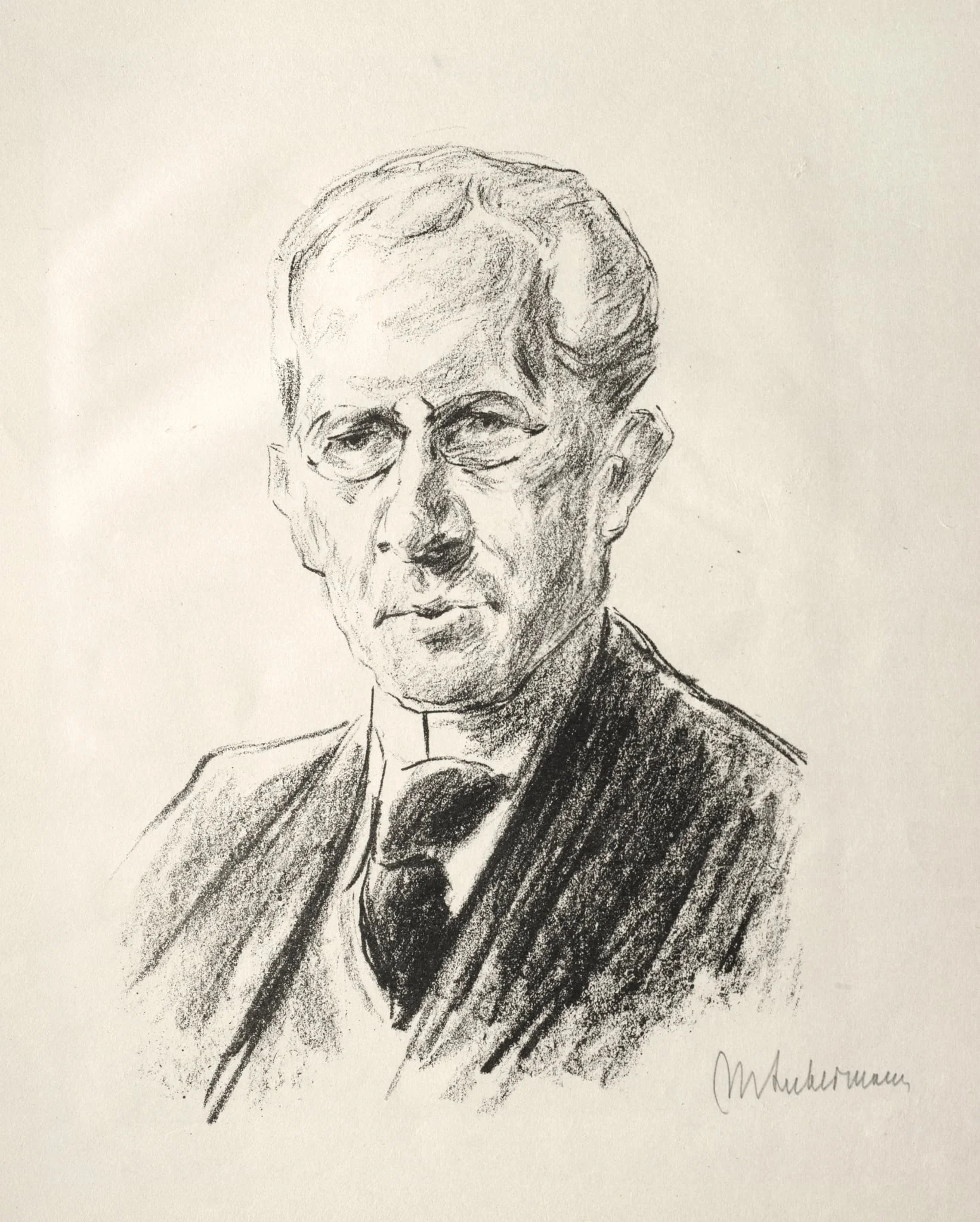 Arno Holz Mappe: Portrait Arno Holz, detail