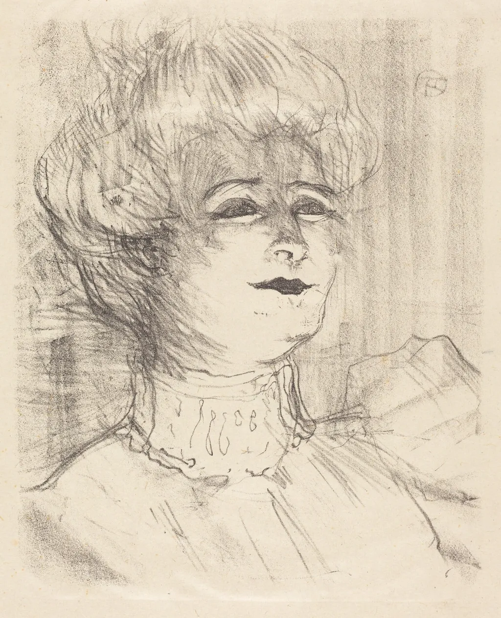 Jeanne Hading, by Henri de Toulouse-Lautrec, ink, 1896