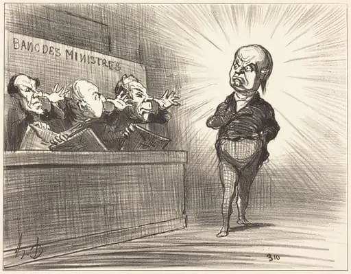 Ce n'est pas encore cette fois-ci..., by Honoré Daumier, ink, 1851