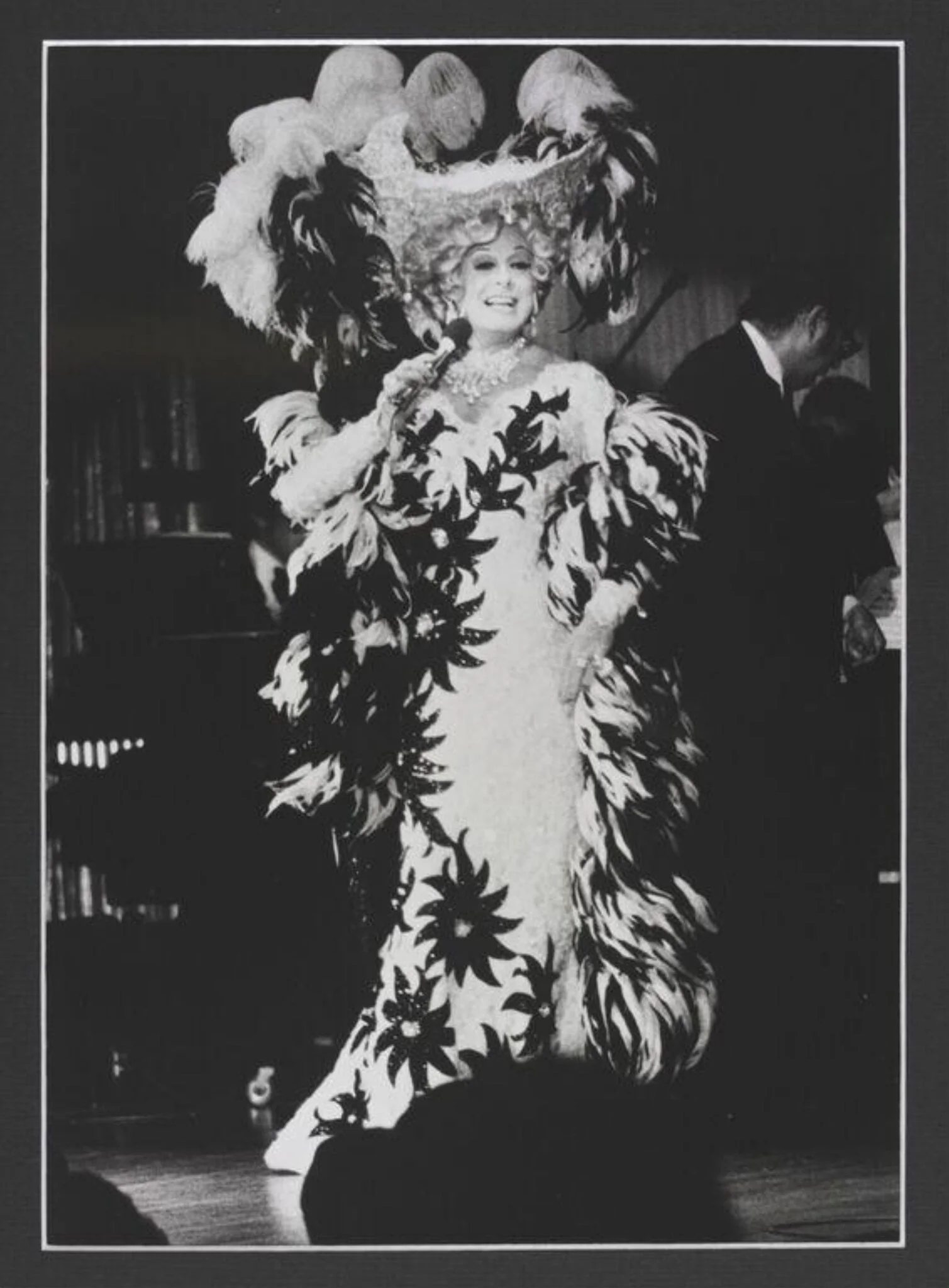 Photograph of Danny La Rue as Mae West, detail