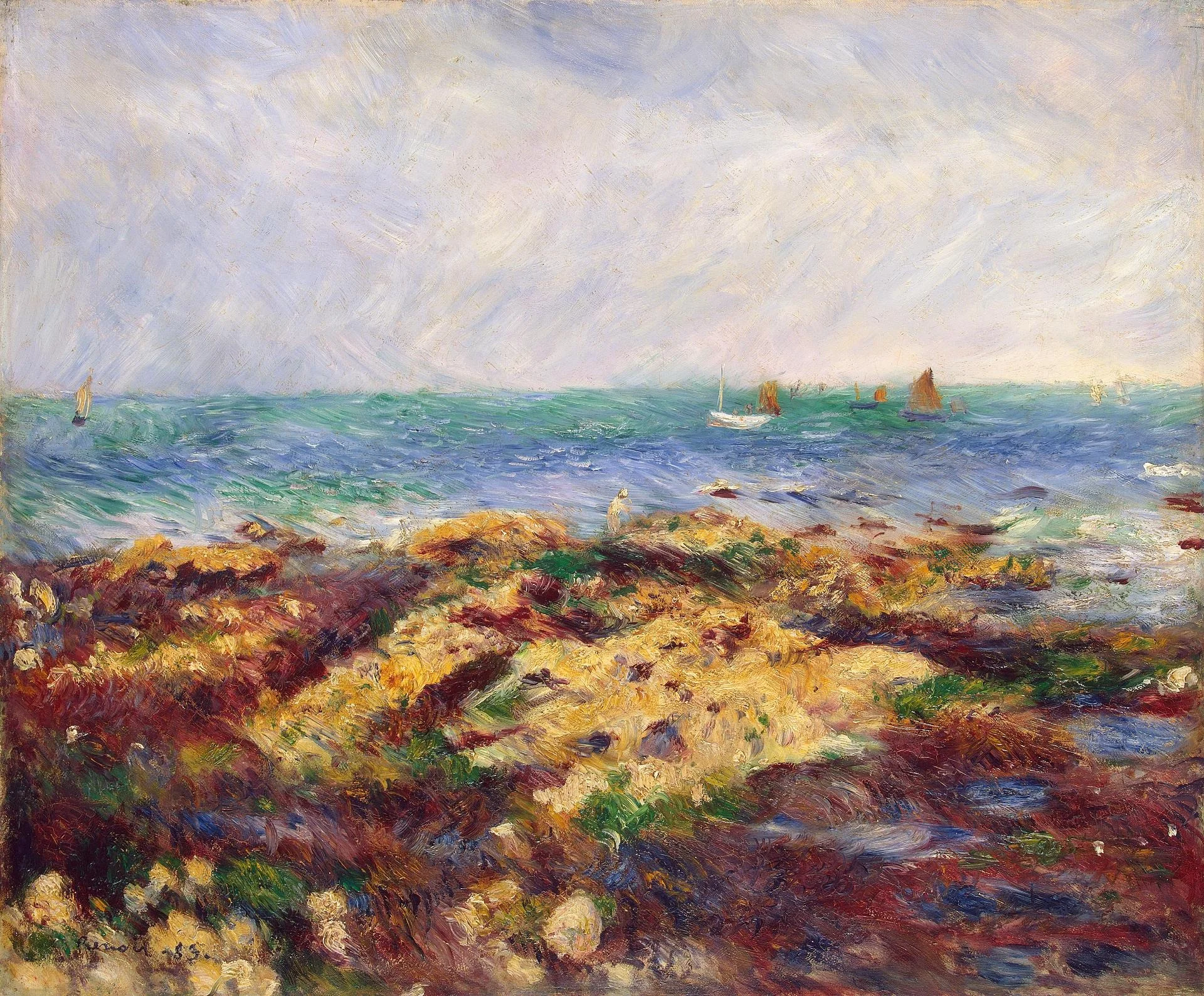 Low Tide at Yport, detail