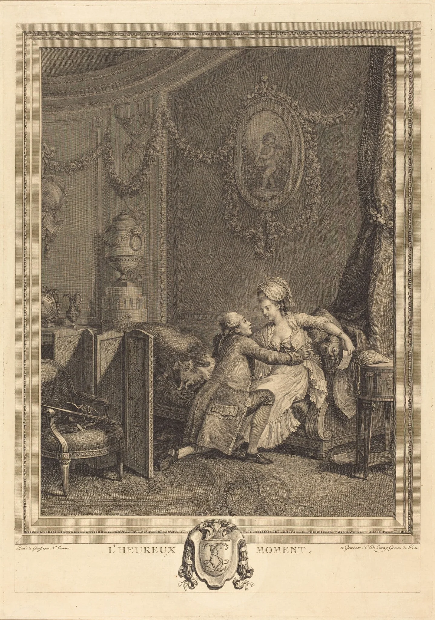 L'heureux moment, detail