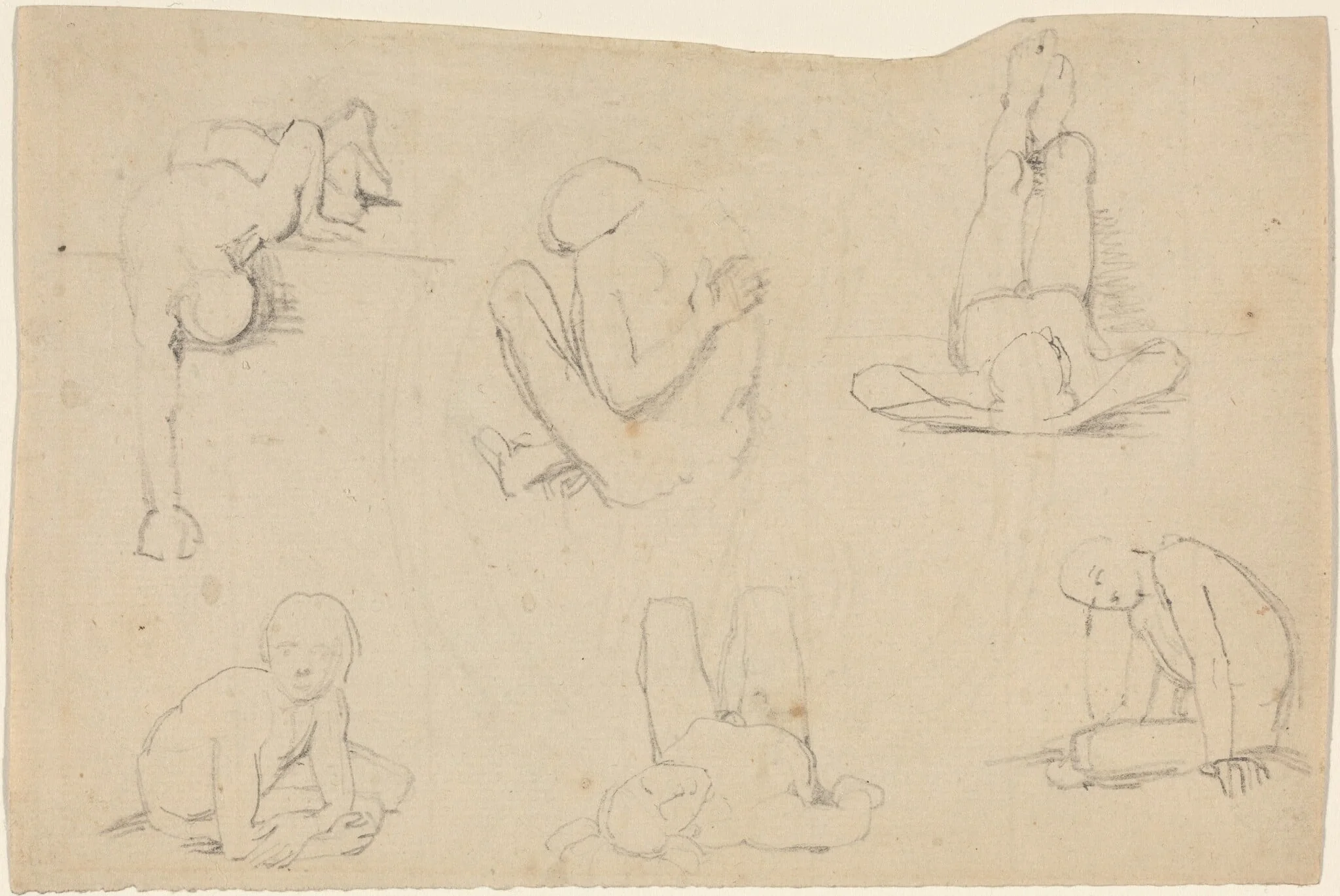 Studies of a Male Figure, detail