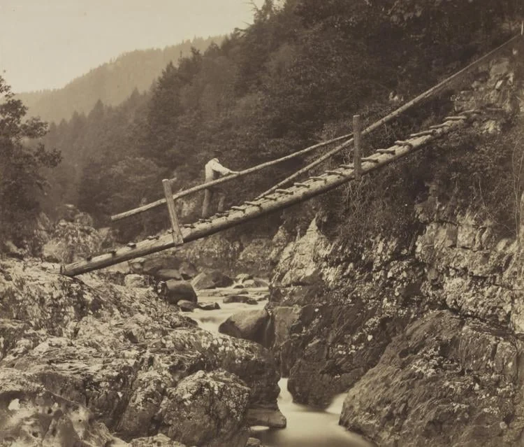 The Miners' Bridge, on the Llugwy, North Wales, detail