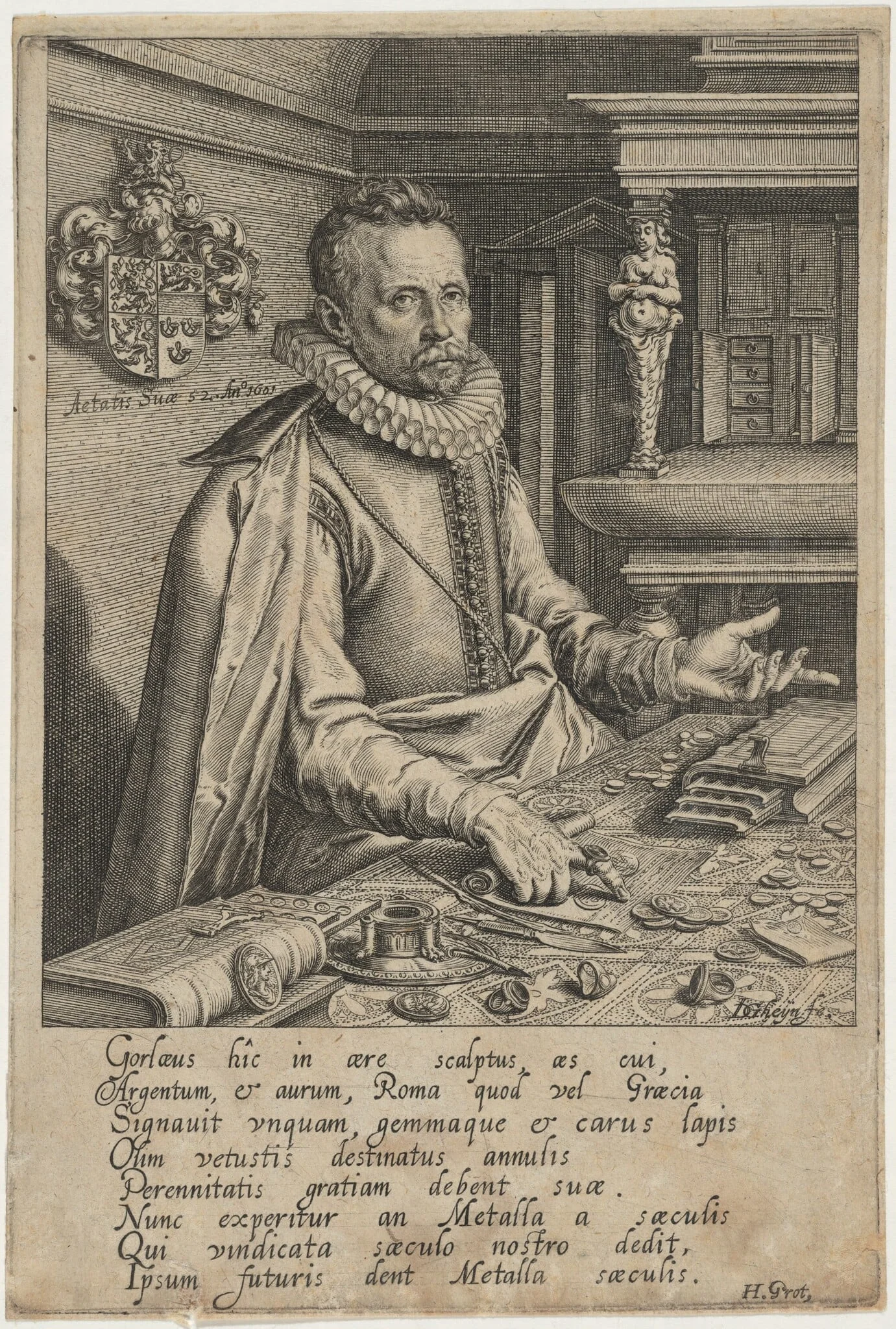 Abraham Gorlaeus, detail