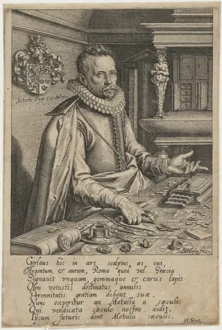 Abraham Gorlaeus, by Jacques de Gheyn II, ink, 1601