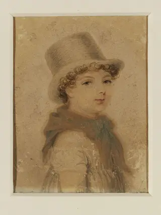 A member of the Ackland family, by Adam Buck, watercolor, 1817