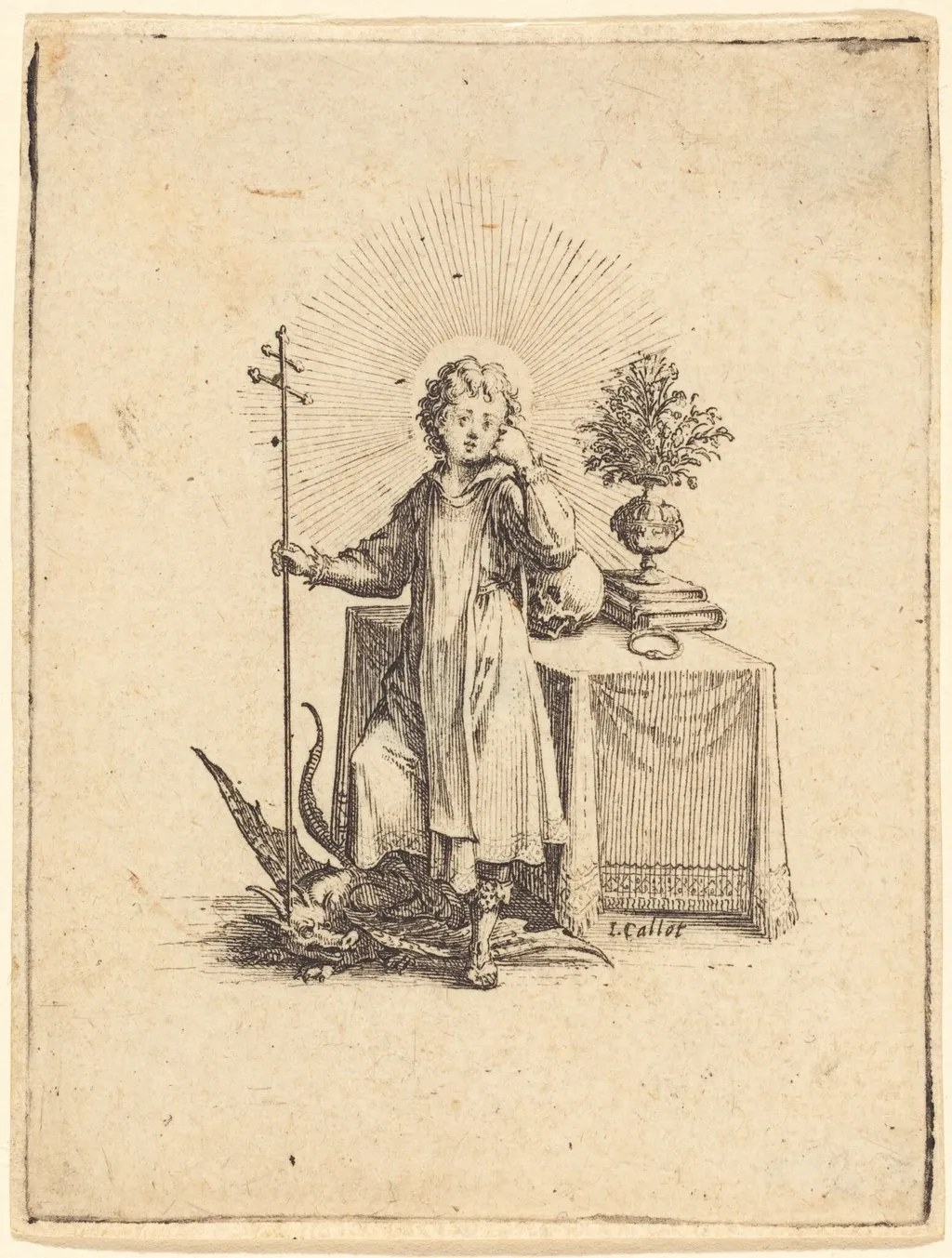 The Young Jesus, by Jacques Callot, ink, 1620