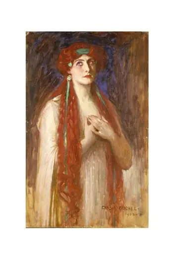 Nancy Price as Calypso in <i>Ulysses</i> by Stephen Phillips, by Charles Buchel, paint, 1902