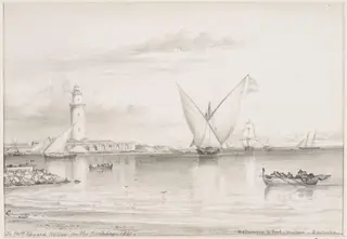 Return to Port, Malaga, by Edward Cooke, 1861
