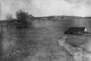 The Old Barn, by John Francis Murphy, oil, 1906