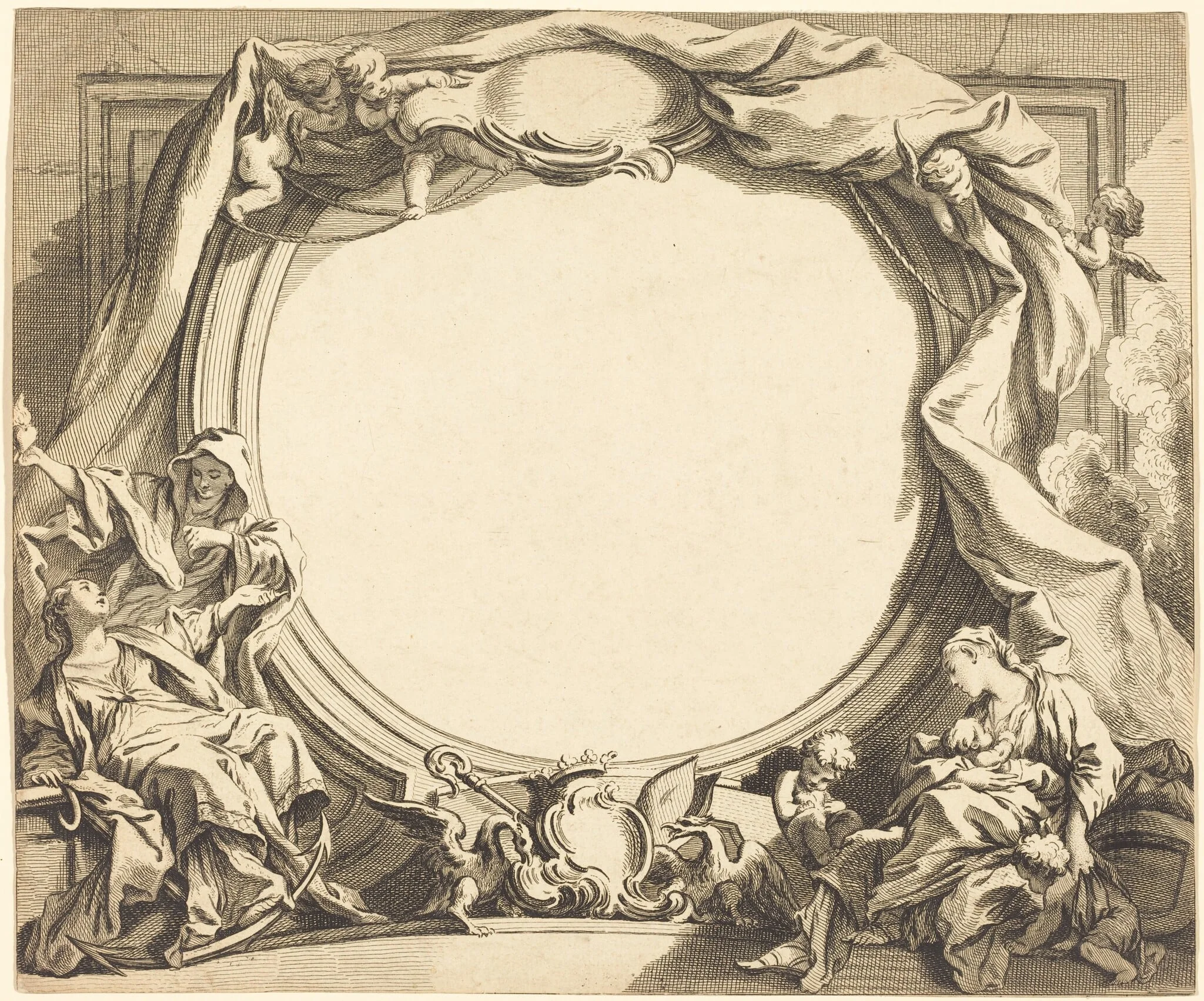 Faith and Charity, detail