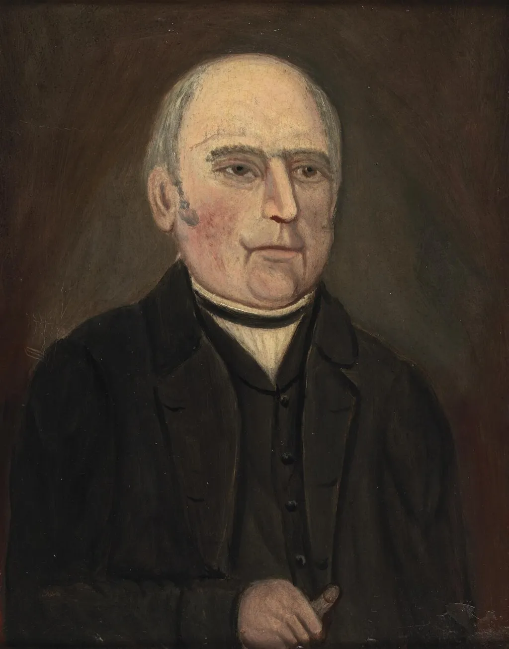 Reverend John Jones, Talysarn, Carnarvon, by Robert Hughes, oil, 1860