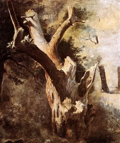 El árbol seco, detail