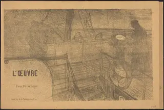 Prospectus Programme de l'Oeuvre, by Henri de Toulouse-Lautrec, ink, 1895