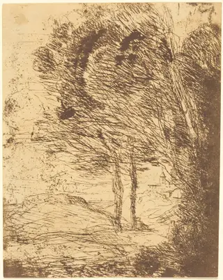 Environs of Genoa (Environs de Genes), by Jean Baptiste Camille Corot, 1860