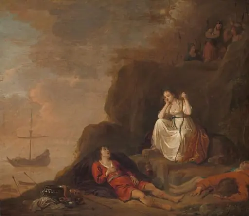 Theagenes and Chariclea, by Daniel Thivart, unspecified, 1632