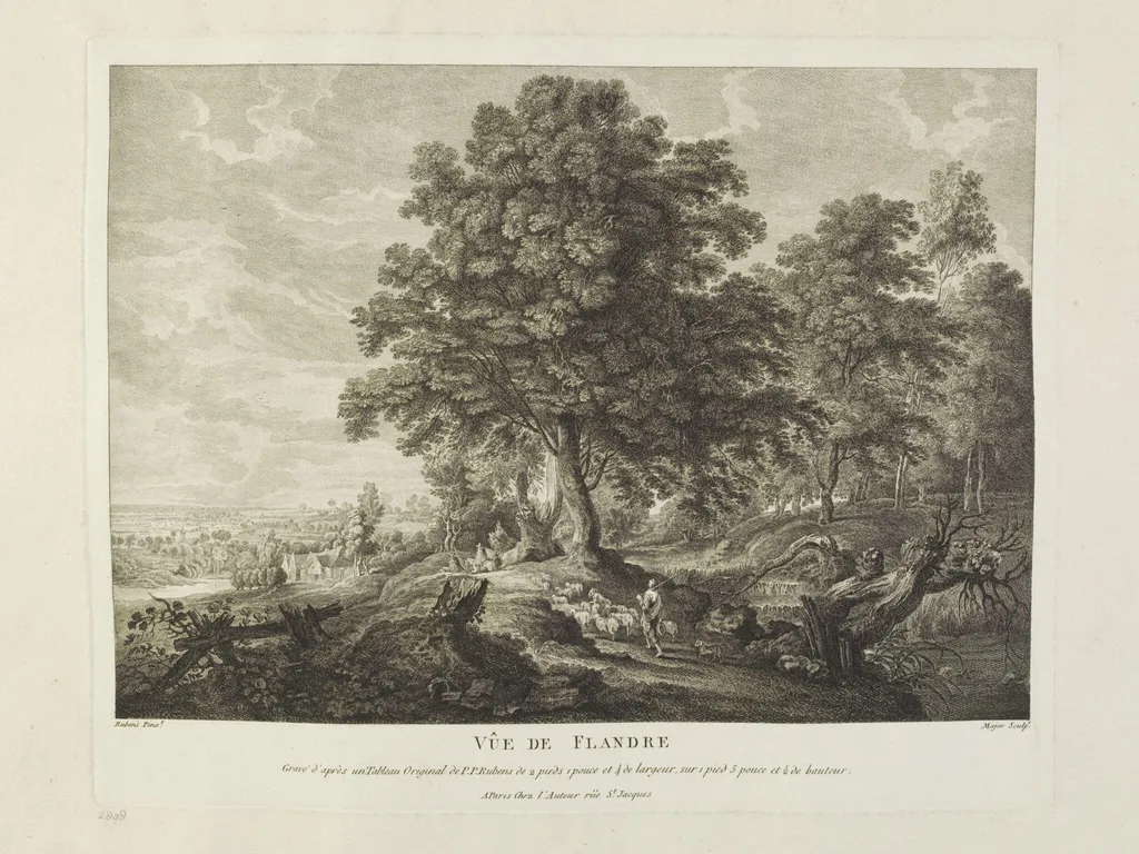 Vûe de Flandre, by Thomas Major, 1750