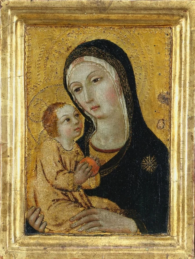 Virgin and Child, detail