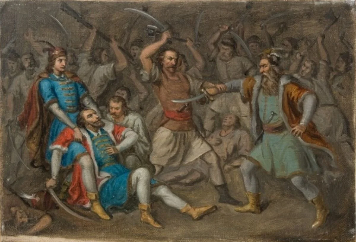 Moartea lui Mihai Viteazul, detail